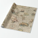 Search for world globe wrapping paper Vintage