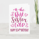 Search for 104th birthday cards Pink