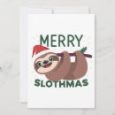 Search for lazy christmas cards Sloth