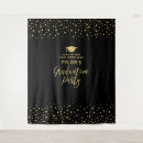 Search for black and gold backdrops Graduation party