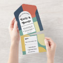 Search for 70s wedding invitations Colourful