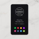 Search for twitter business cards Black