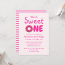 Search for pink doughnut invitations Sweet