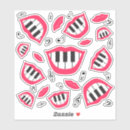 Search for lip pattern stickers Red lips