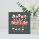 Search for flamingo christmas cards Santa