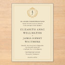 Search for ivory and gold wedding invitations Old money