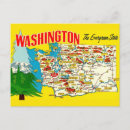 Search for washington state postcards Map