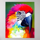 Search for colourful parrot posters Watercolor
