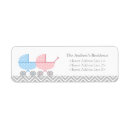 Search for twins return address labels Gender reveal
