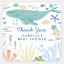 Search for baby shower whale stickers Under the sea