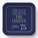 Search for 75th birthday paper plates Gold