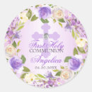 Search for first holy communion thank you stickers Watercolor