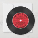 Search for vinyl record birthday invitations Unique