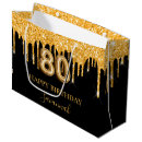 Search for 80th birthday gift bags Black