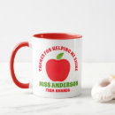 Search for teacher apple thank you mugs Modern