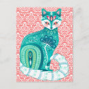 Search for floral damask postcards Pink