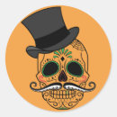 Search for painted skull stickers Halloween