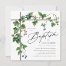 Search for greenery christening invitations Calligraphy