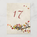 Search for tree wedding table number postcards Love birds