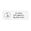 Search for snowmen return address labels Winter