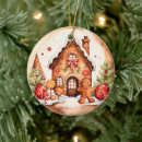 Search for gingerbread christmas tree decorations Watercolor