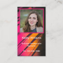 Search for resume business cards Pink