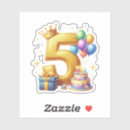 Search for glitter number stickers Gold crown birthday