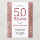 Search for glam 50th birthday invitations Trendy