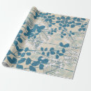 Search for botanical print wrapping paper Vintage