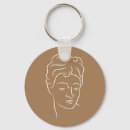 Search for femininity key rings Illustration
