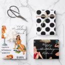 Search for pin up girl wrapping paper Retro