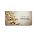 Search for gold flourish return address labels Bridal shower