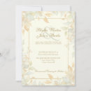 Search for gold border wedding invitations Calligraphy