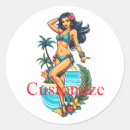 Search for brunette girl stickers Tropical