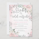 Search for snowflake baby girl shower invitations Silver