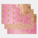 Search for pink christmas tree wrapping paper Stripes