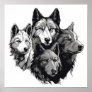 Search for black white wolf posters Wolves