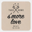 Search for smore thank you stickers Rustic
