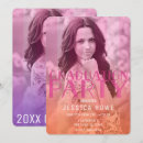 Search for pink orange graduation invitations College