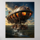 Search for steampunk airship art Antique