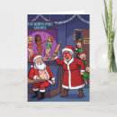 Search for busted cards Santa