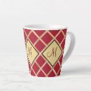 Search for monogram pattern mugs Red