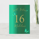 Search for emerald green sweet 16 invitations Sixteenth