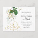 Search for eucalyptus foliage wedding invitations Green and white