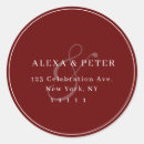 Search for round wedding return address labels Elegant
