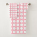 Search for pink white polka dot bath towels Trendy