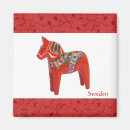 Search for swedish magnets Dala horse