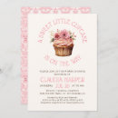 Search for cupcake baby shower invitations Pink