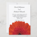 Search for gerber daisy wedding invitations Orange