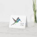 Search for hummingbird thank you cards Cute